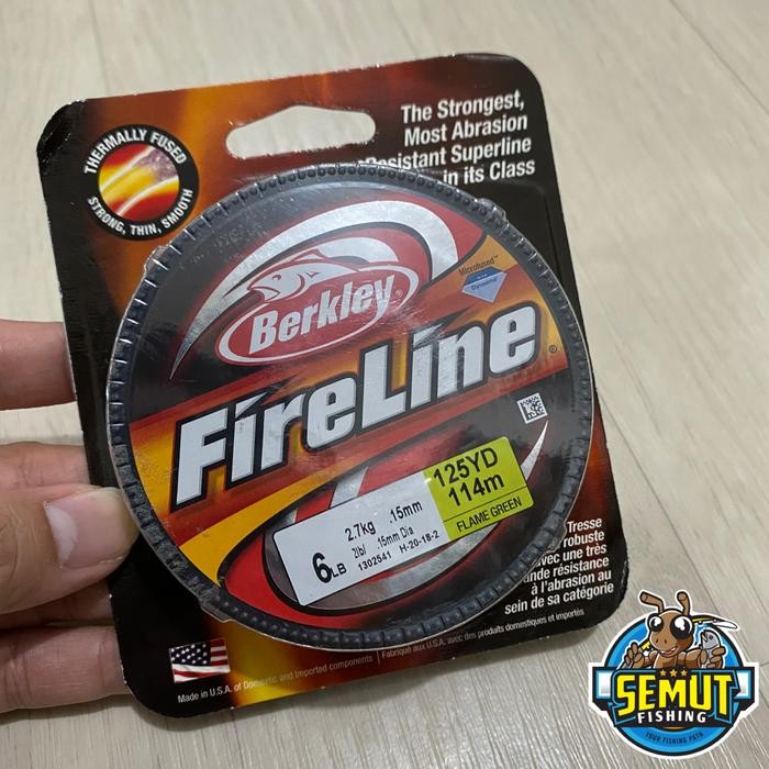 PE BERKLEY FIRELINE 125YD - FLAME GREEN