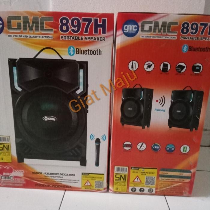 Speaker Bluetooth Gmc 897H + C Wireless