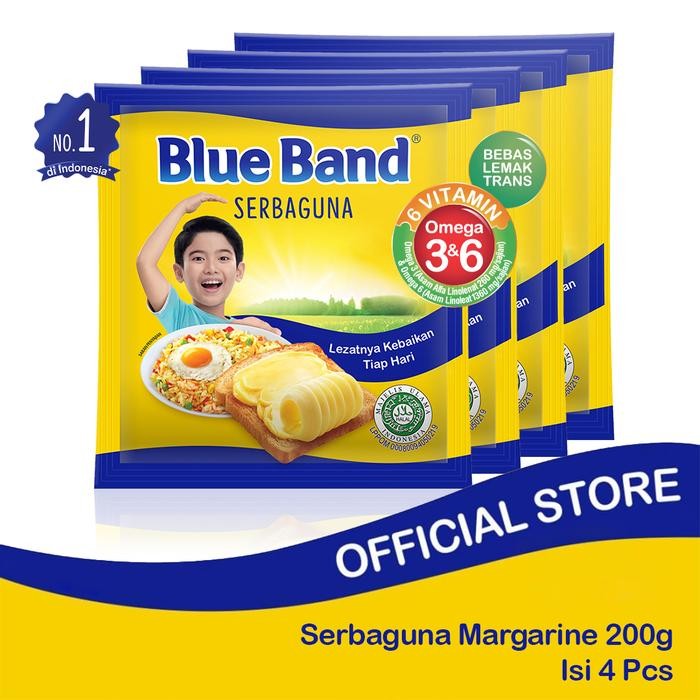 

Pilihan- Blue Band Serbaguna Margarine Sachet 200Gr Isi 4