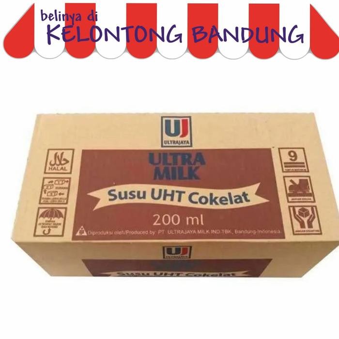 Pilihan- Ultra Milk 200Ml Coklat Susu Uht 200Ml Coklat - 1 Dus