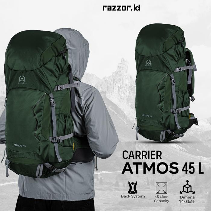 Tas Backpack Outdoor Carrier Gunung Hikemore Atmos 45 Liter Terbaru
