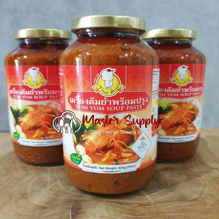 

Stok Baru THAI BOY TOM YUM SOUP PASTE 825 GR / BUMBU TOM YAM BEST SELLER