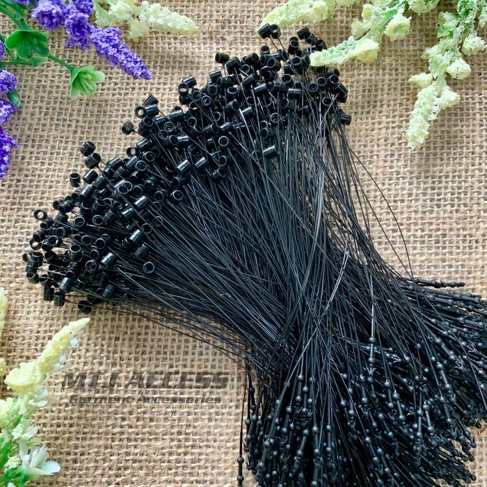 

New Loop Pin 500 pcs / String Pin / Tali Hang Tag 5 inch Warna Hitam