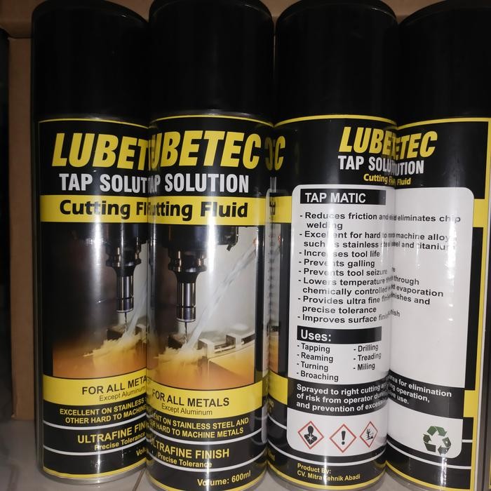 LUBETEC TAP SOLUTION, CUTTING FLUID NON SOLUBE/TAP MATIC ISI 600 ML