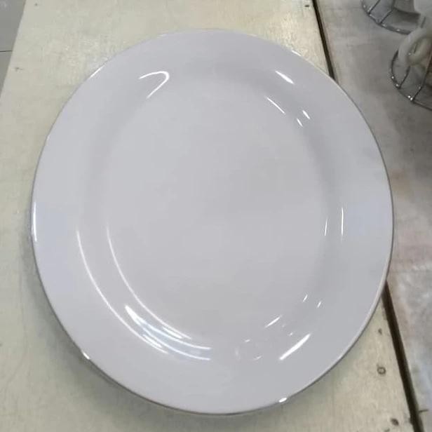 Piring Saji Ikan Oval Keramik 14 Inc 35Cm I Piring Keramik Oval 14"