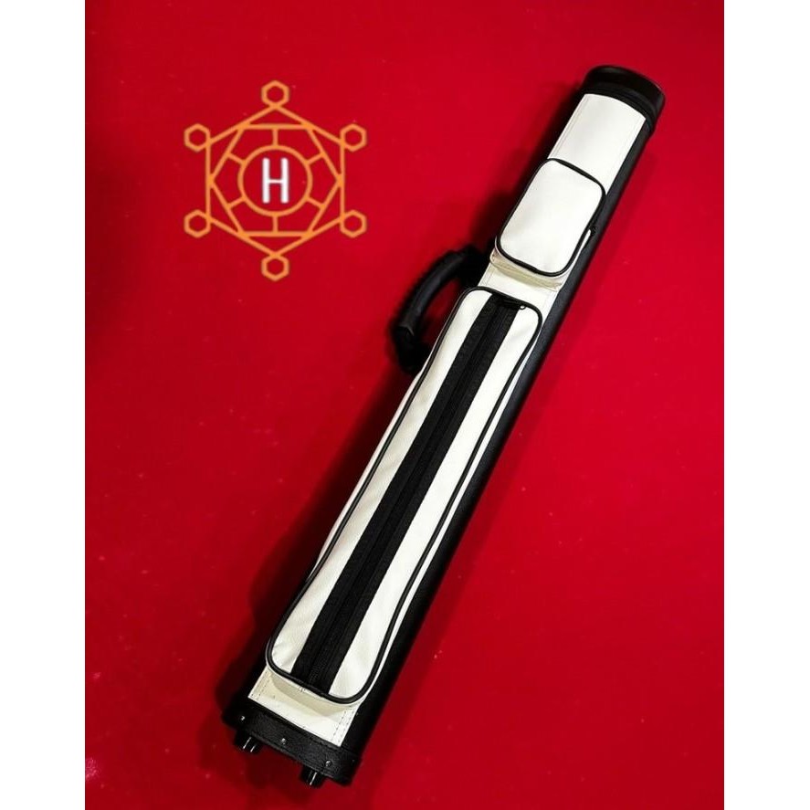 Tas Billiard Cue Case 2x2 Putih Tube Case