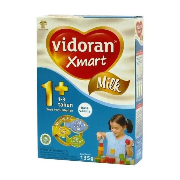 

S23758 VIDORAN XMART MILK 1 VANILLA SUSU BUBUK 135GR KOTAK MAJU BERSAMA (20250910)