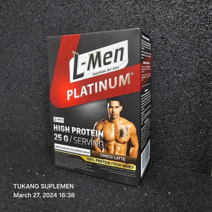 L-Men Platinum Isi 6 Sachet Whey Protein Isolate