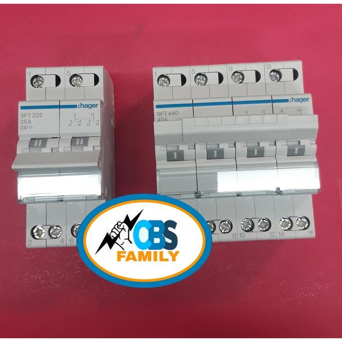 COS model MCB 4X40Ampere merk Hager SFT440