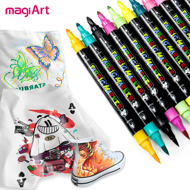 

Spidol Kain 2 Ujung Warna-Warni untuk DIY, Lukis Baju & Sepatu Kanvas, Tahan Lama, 24 Warna |9LQH1KT7|