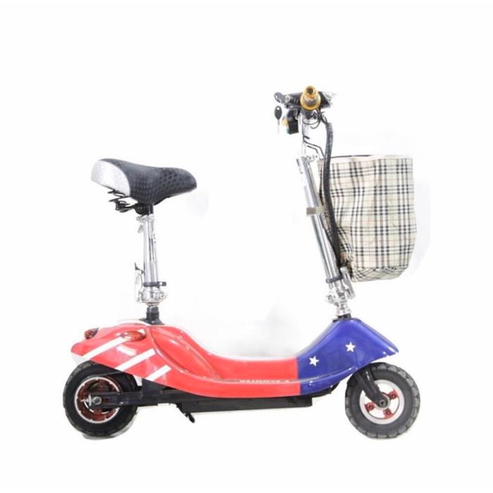 Terbatas Scooter Listrik Fullset Headlamp + Keranjang Terlariss 