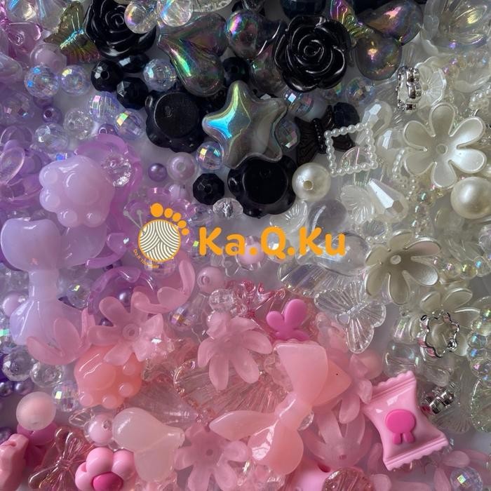 

New MANIK CAMPUR-CAMPUR MANIK GADO-GADO PREMIUM 100G Kerajinan Craft