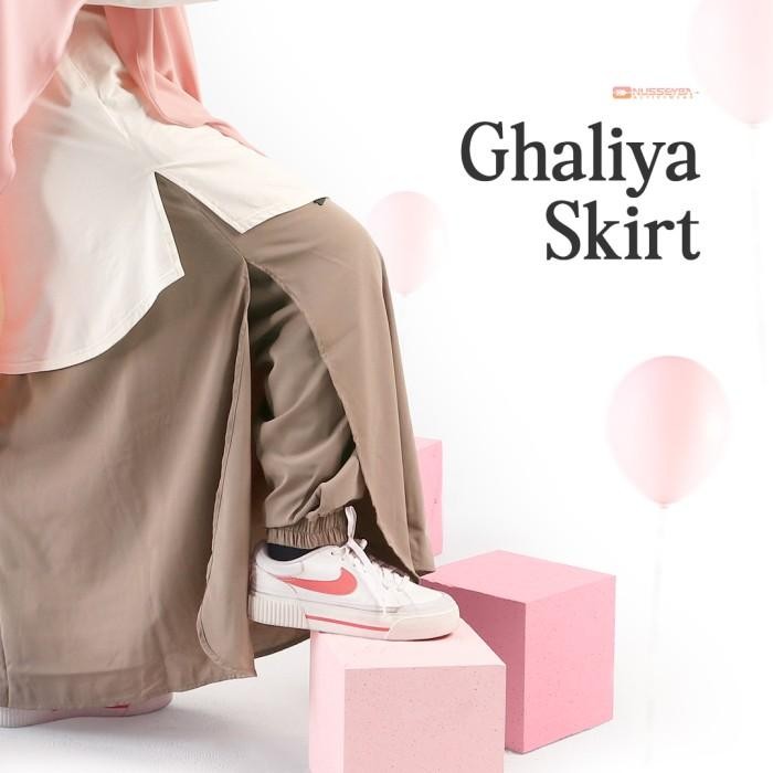 Pilihan- Nusseyba - Ghaliya Skirt - Rok Celana Bahan Chamomile - Rok Celana Setelan Olahraga