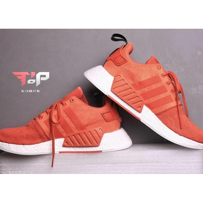 Ready Nmd R2 Orange Original Not Yeezy Ultra Boost