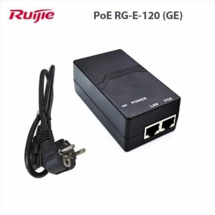 Pilihan- Poe Ruijie Rg-E-120(Ge) Power Over Ethernet Adaptor Poe Rg E 120 Ge
