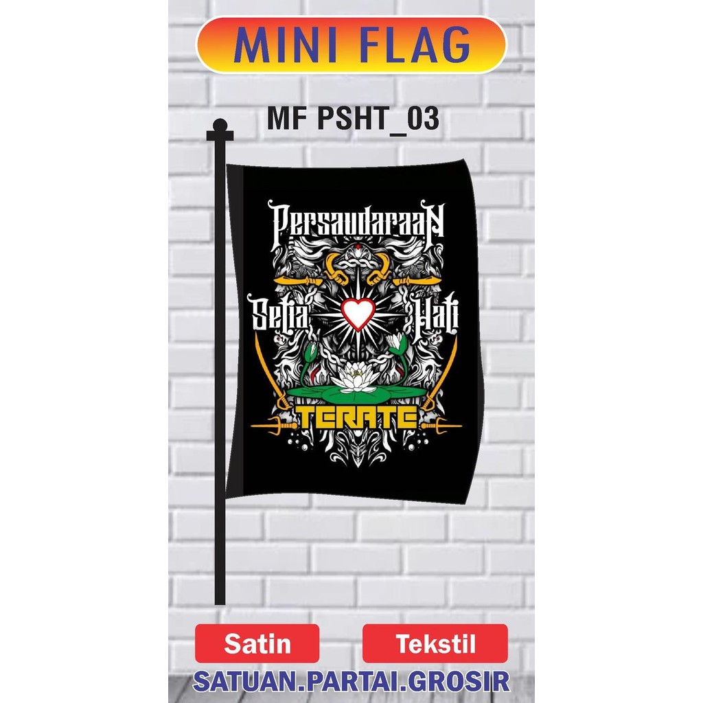 ASLI Cetak Bendera Printing Motif Custom PSHT/GiantFlag MOTIF PSHT PRINTING READY STOCK