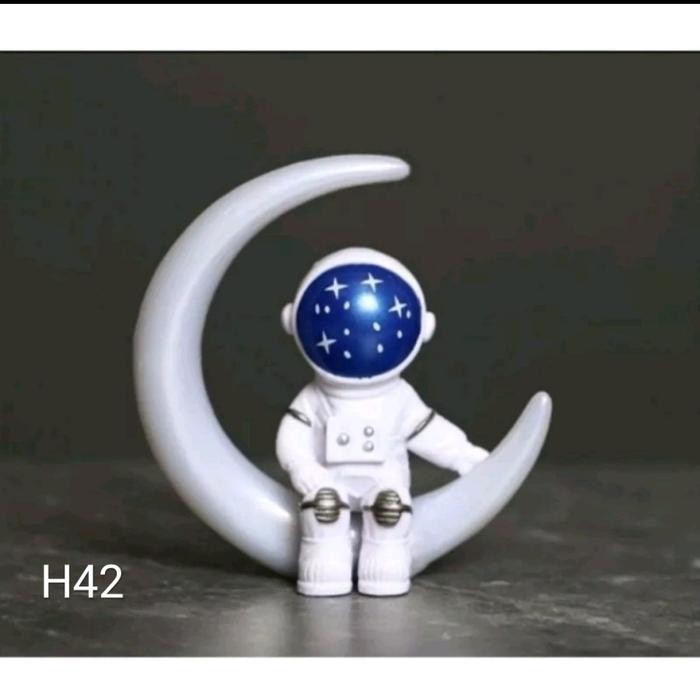 Cake Topper Astronot Bulan Hiasan Kue Motif Topper Rocket Angkasa Planet