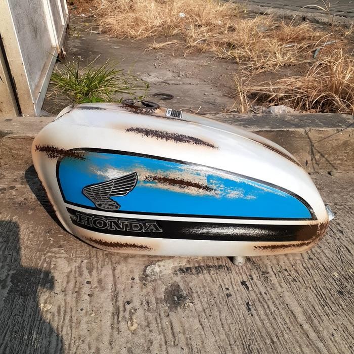 tangki cb125 cb100 versi original cat retro