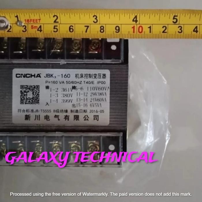 Trafo JBK 3 Transformer JBK3-160 For Mesin Bubut L5 / L5A / CY 6266B