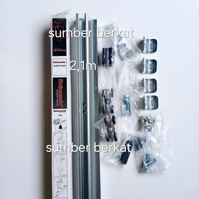 Rel pintu sliding belmondo J4 , rel pintu geser 2,1 m , rel pintu sliding door 2,1m