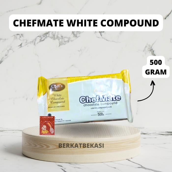 

CHEFMATE CHOCOLATE COMPOUND WHITE 500 GR / COKLAT BATANG PUTIH