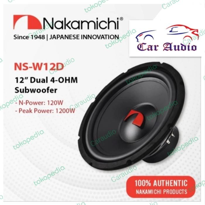 Ready SUBWOOFER NAKAMICHI 12" SUB NAKAMICHI SUBWOOVER NAKAMICHI