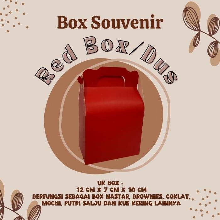 Dus kue / box kue / Mini Tart / Packaging souvenir Cake Red