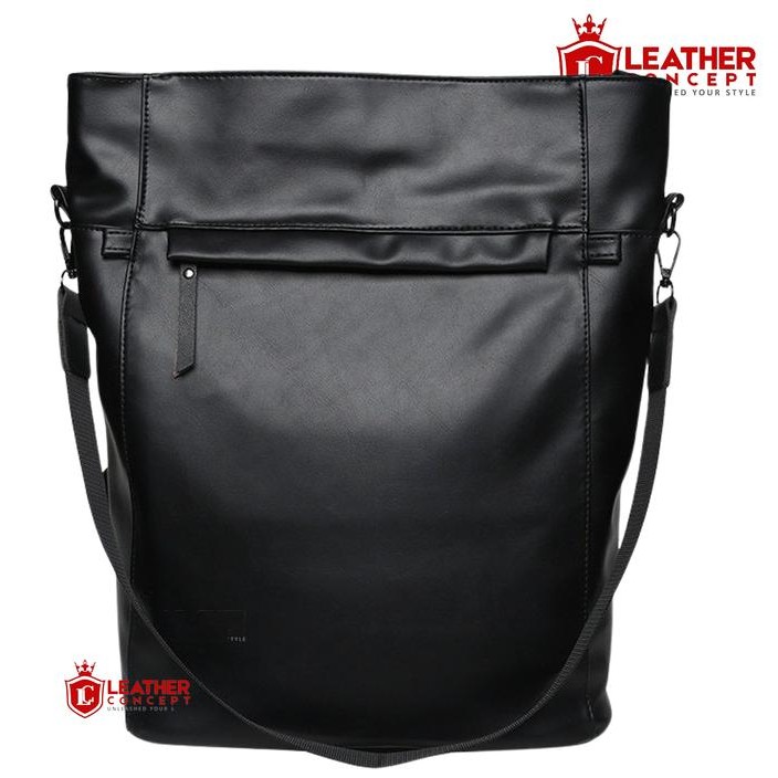 Leather Concept FERGIE BLACK Tas Ransel Dewasa Tas Ransel Kuliah Backpack Waterproof Hitam