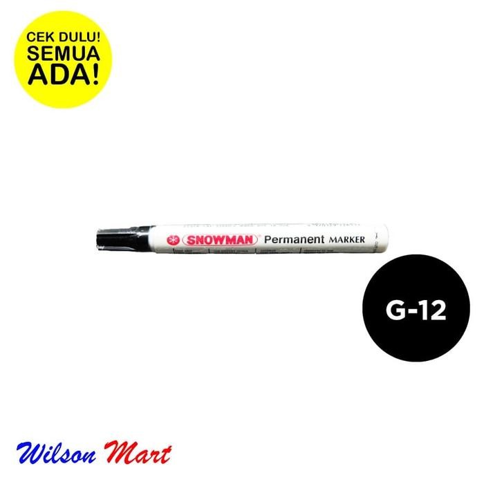 

SNOWMAN PERMANENT MARKER G12 HITAM SPIDOL PERMANEN