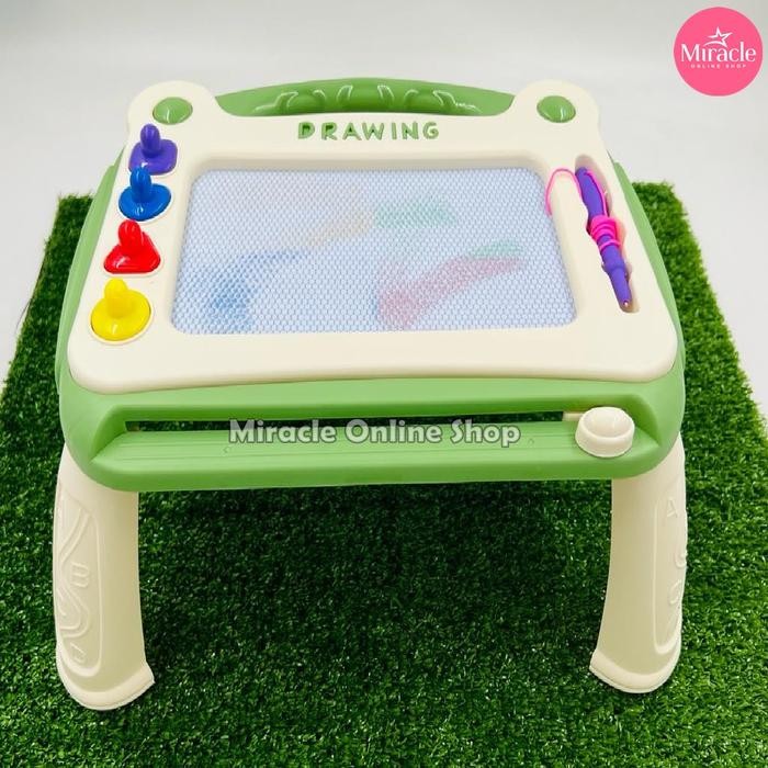 Miracleonlineshops Mainan Magnetic Learning Table Mainan Papan Tulis