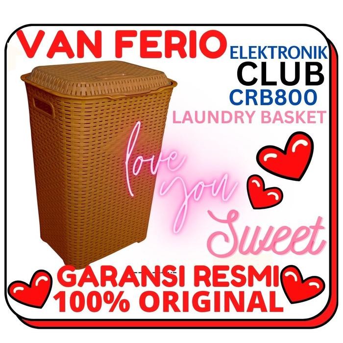 CLUB KERANJANG BAJU LAUNDRY BASKET MOTIF ROTAN CLUB CRB800 / CRB 800