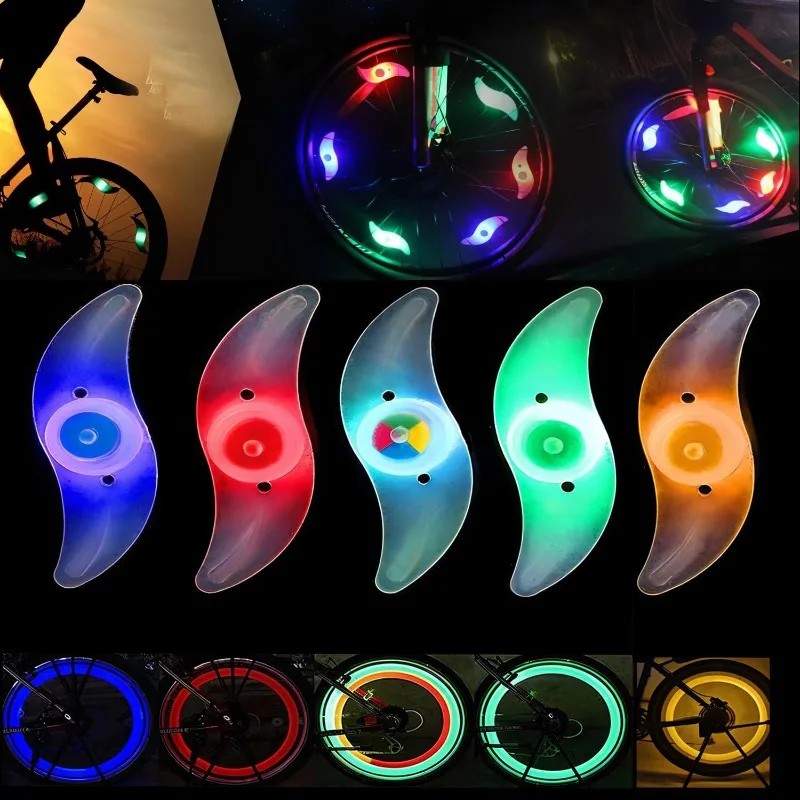 Bicycle Lights Motion Sensor Wheel Spoke Light Tire Lights 3 Mode LED Lights Road MTB Bike Spoke Dec