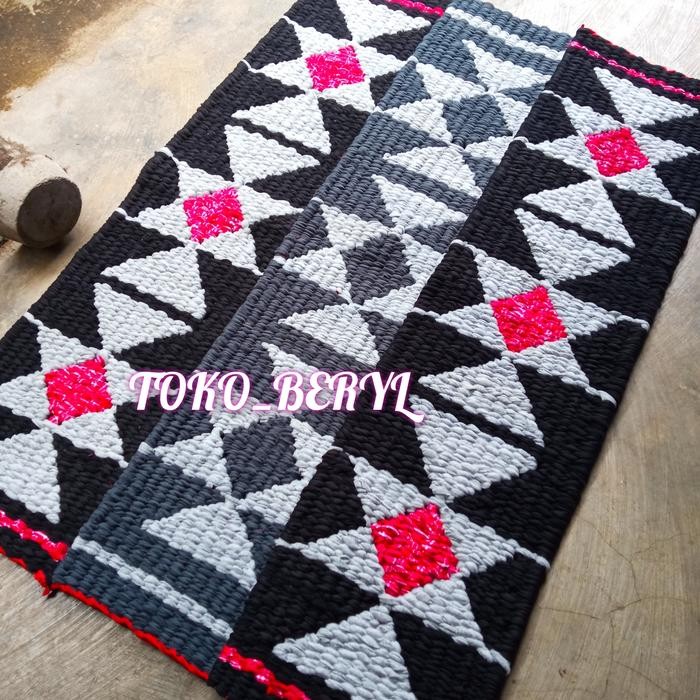 Keset gunungan panjang/keset mushola/keset kain perca