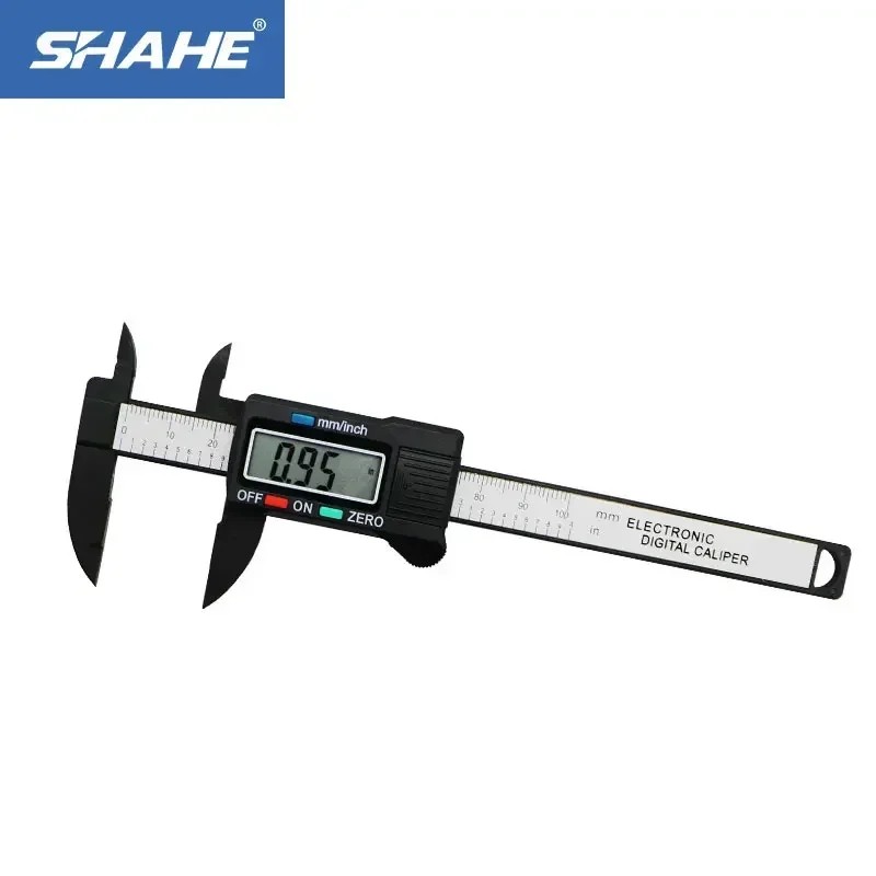 afsheen_shoppp 0-100 mm Plastic LCD Digital Electronic Vernier Caliper Carbon Fiber Vernier Caliper 