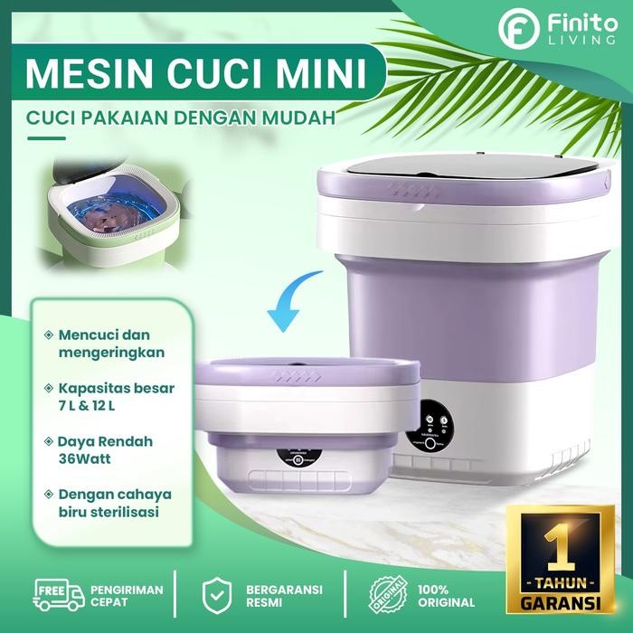 NEW Mesin Cuci 12 Liter Mini Dan Pengering Pakaian Digital / Mesin Cuci Lipat Portable