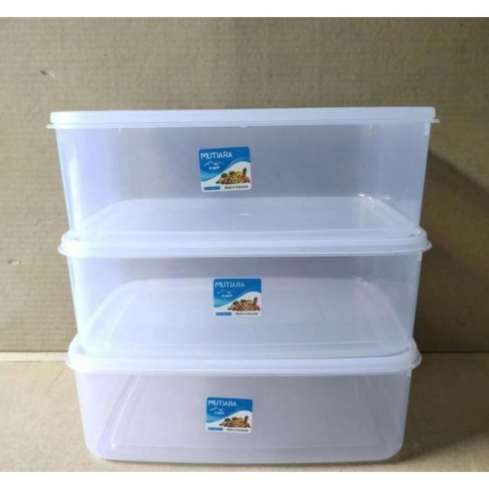 Toples kotak plastik,wadah kue kering,donat varia pack 3500 ML