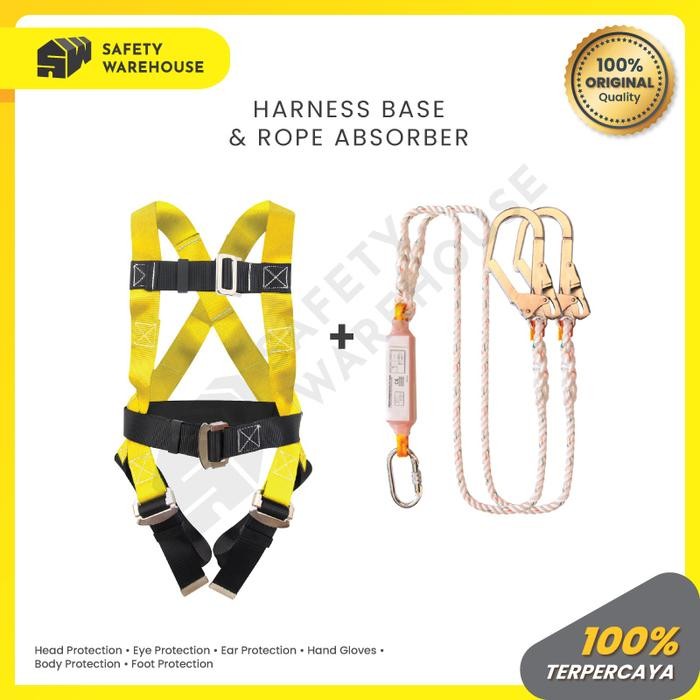 Safety Harness / Full Body Harness Absorber Double Big Hook Excellent Pasti Ori