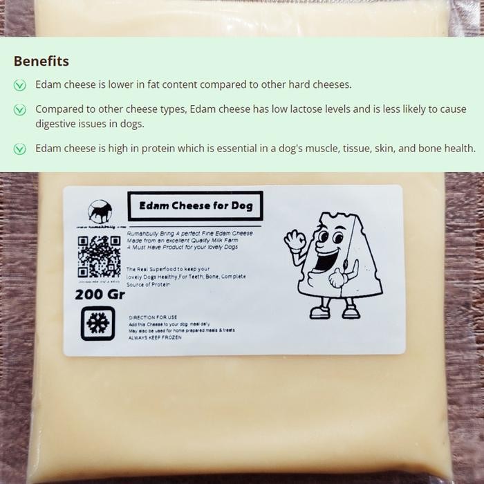 wdde- Rumahbully Edam Cheese For Picky Eater Dog Food & Weight Booster