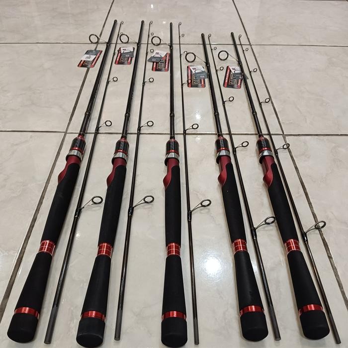 Joran Spinning Elito Silala Stik Pancing Galatama Ring Full Fuji Gagang Busa Eva Action Medium Heavy