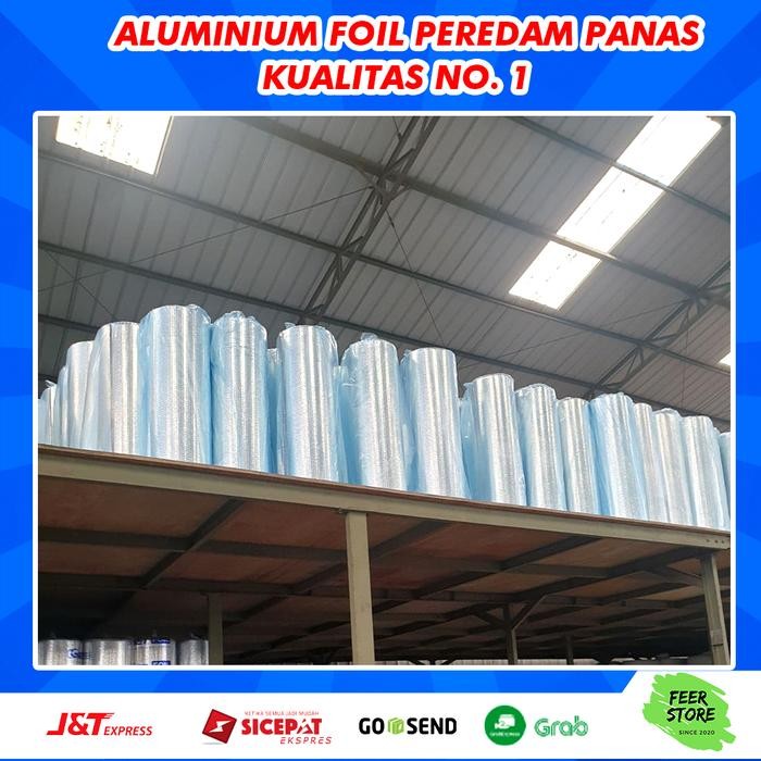 ( 5 Meter ) Aluminium Foil Bubble Peredam Panas Atap Lebar 120 Cm