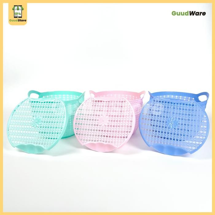 ( 12 Pcs ) Guudware - Keranjang Berkatan Serba Guna /Happy Milad /Hampers/Besek Plastik Aesthetic