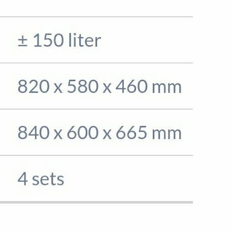 Ezy Box 150 L Container Box 150Liter Ezy Vindo Biggy Pasti Promo