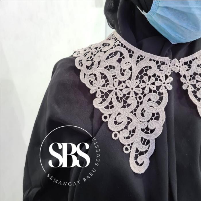 PROMO Kerah Renda Bordir Korea