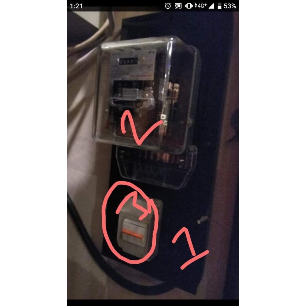 Kwh Meter 3 Phase Fuji + Box Oka + Mcb 3 Phase 25A