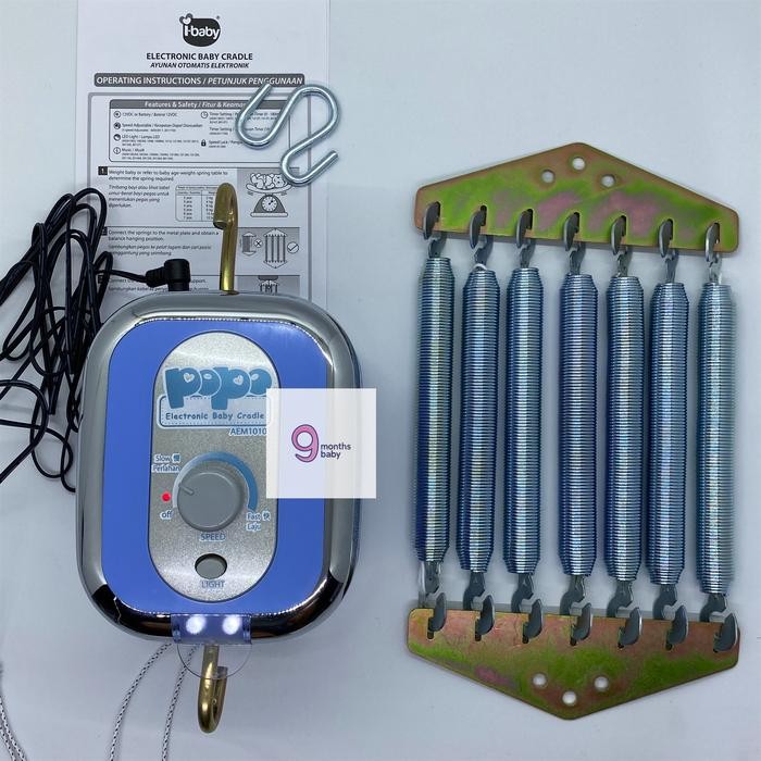 MAKASSAR Promo APRIL Ayunan Listrik/Elektrik Bayi POPO + LED lights