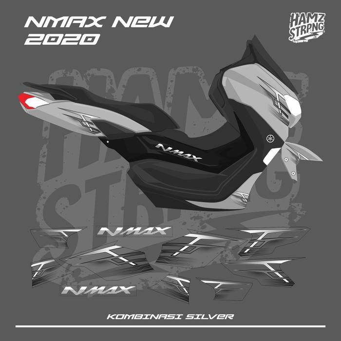 Striping Transparan Nmax New 2020 Simple Konsep Silver