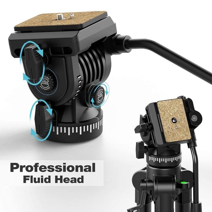 rnaw- Tripod Video Kingjoy Vt-1500 Fluidhead Profesional Video Kamera