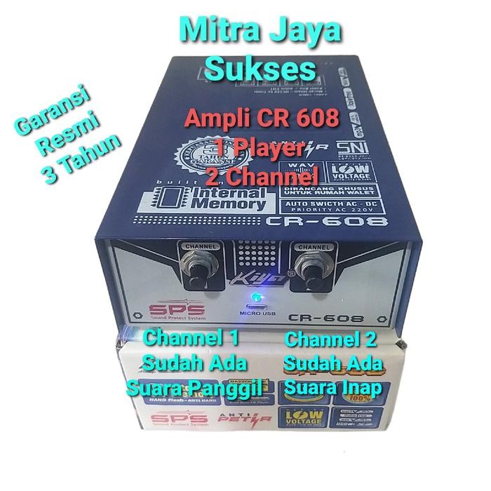 Paling Baik Ampli Walet Caberawit Cr 608 Free Suara Sp Dan Si + Timer Kiya On Off Suara Panggil