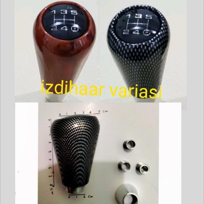 Ready Gear Knob Persneling Mobil ETIOS Manual Carbon Wood