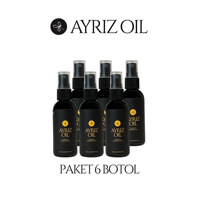 Paket 6 Botol travelpack 50ml Ayriz Oil Original